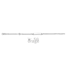 Orage Teens / Orage Kids zilveren armband met naamplaat 16cm +2 cm