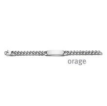 Orage Armband identiteit staal gourmette aw153