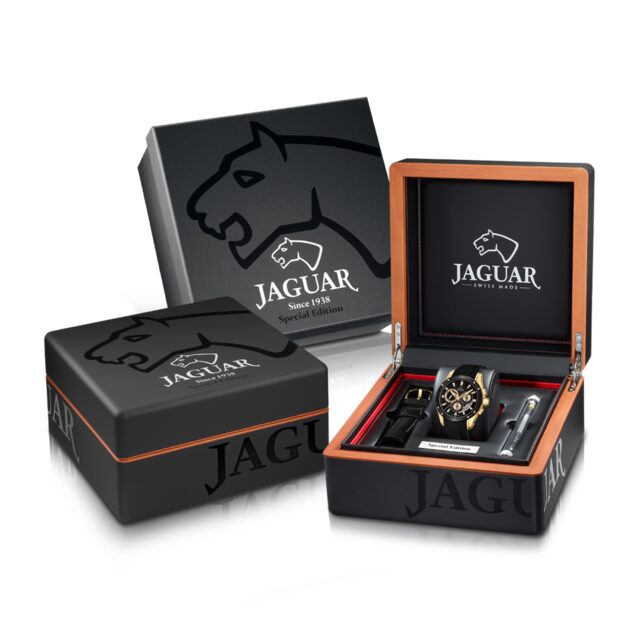 J691/2 Uurwerk Jaguar met extra lederen bandje