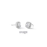  as114 Orage oorring zilver met zirconium