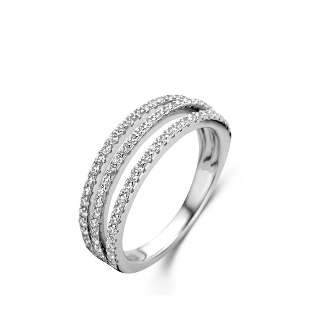 Naiomy Zilver ring  zirconium