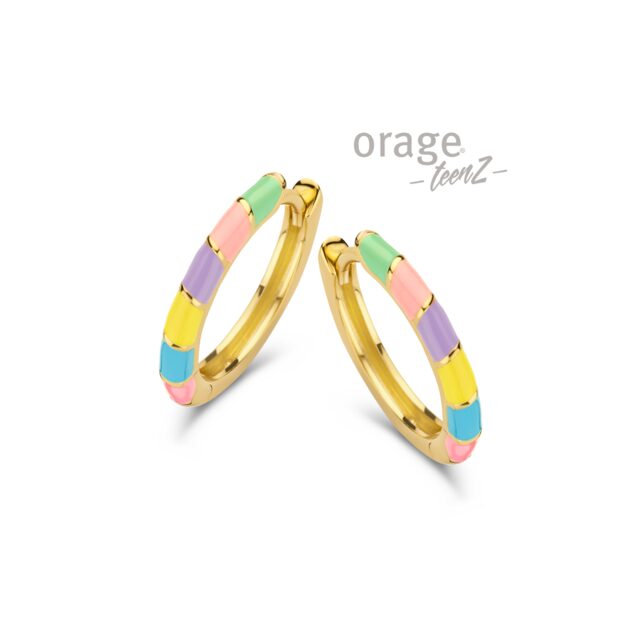 Orage TeenZ T603 creool verguld multicolor T603