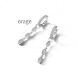 At077 zilveren oorslingers orage zirconium