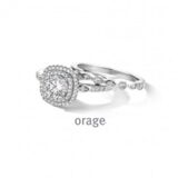 AS021 ring zilver duo ring ( 2 ringen )  verkrijgbaar maat 52-60