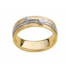 DeuXX X019 geel - witgoud 18ct Briljant 0.060ct