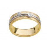 DeuXX X019 geel - witgoud 18ct Briljant 0.060ct