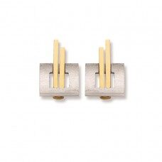 Emotions OO0971BI wit - geel oorrngen 18ct