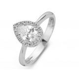 Y1364 witgouden ring zirconium