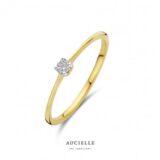 AR0129D Ring solitaire Briljant 0.060ct geelgoud 18ct