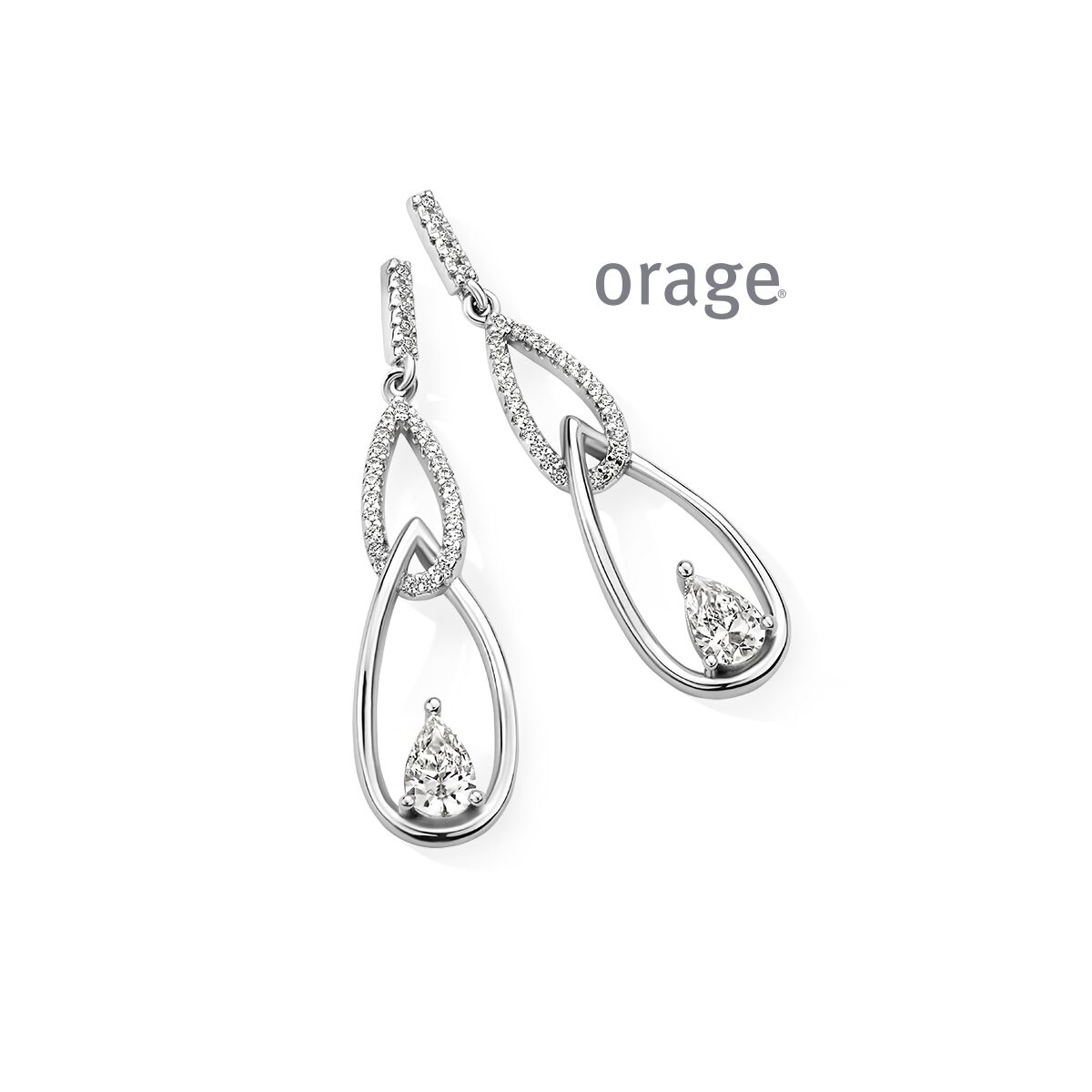 AS331 Orage oorslingers zilver
