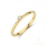 AR0043D  ring geelgoud 18ct briljant 0.035ct