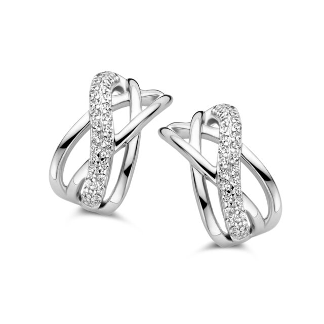 Naiomy oorring zilver zirconuim 
