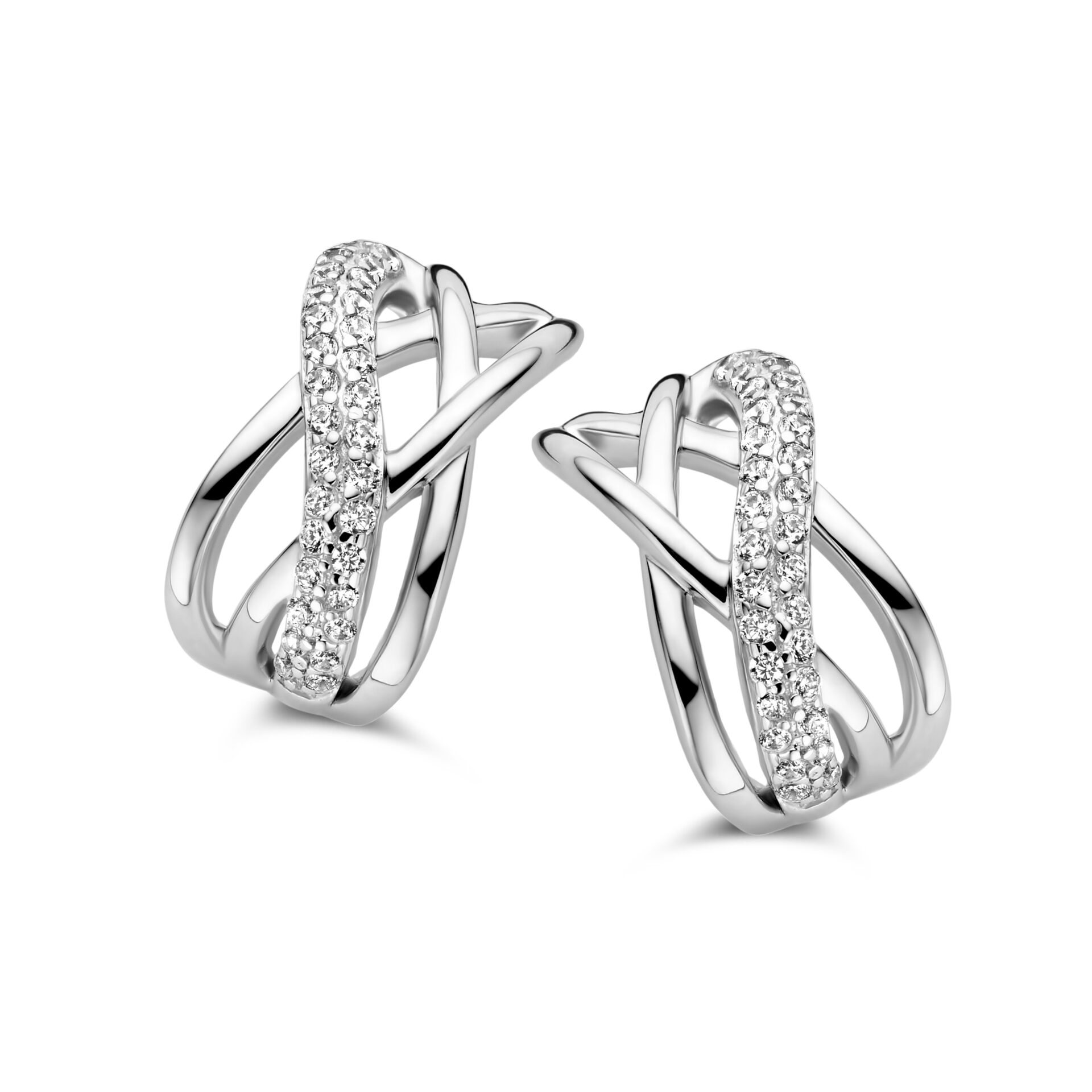 Naiomy oorring zilver zirconuim 