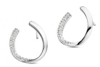 Naiomy oorringen zilver met zirconium 