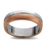 DeuXX ring T1262 wit en geelgoud 18ct 6mm 