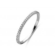 Y1454 witgouden ring 18ct briljant 0.100ct