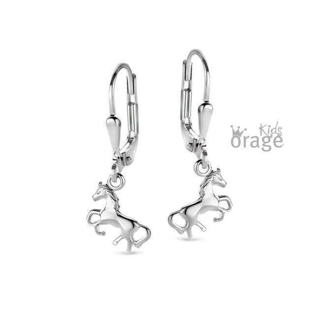 Orage Kids oorring paard zilver K2578
