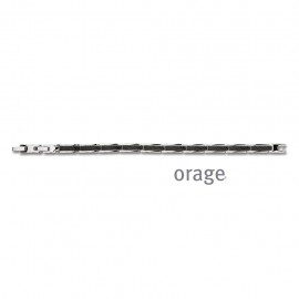 AW361 Armband staal zwart 21cm