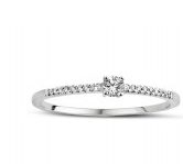 You and Me Witgouden ring met briljanten 0.130ct