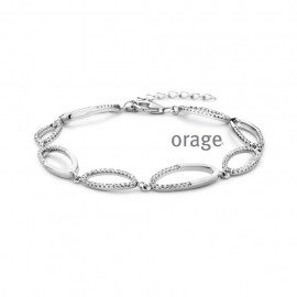 BA118 Armband orage zilver zirconium