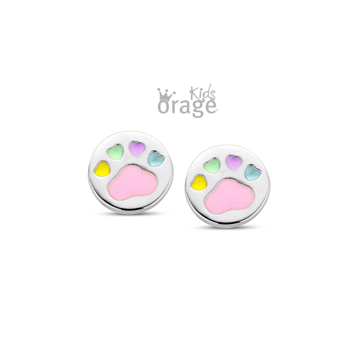 Orage Kids oorring poot multi color