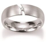 Vi/695002 trouwring zilver viventy diamant 0.02ct