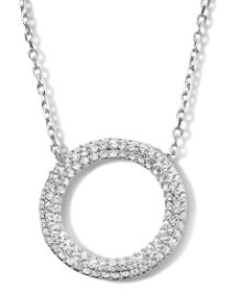 Naiomy  zilver halsketting met hanger zirconium  