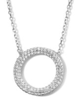 Naiomy  zilver halsketting met hanger zirconium
