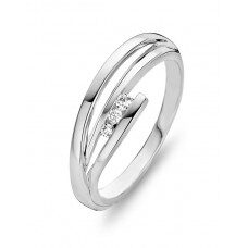 Gr2633 witgouden ring 18ct briljanten 0.07ct