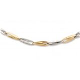 Emotions PC0913CB  halsketting wit - geelgoud 18ct lengte 42 cm