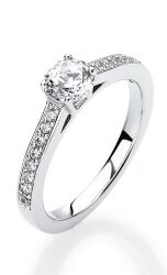 Naiomy ring zilver met zirconium