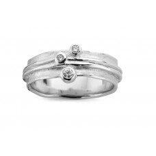 X057 Deuxx  witgouden ring met briljanten 0.100ct 