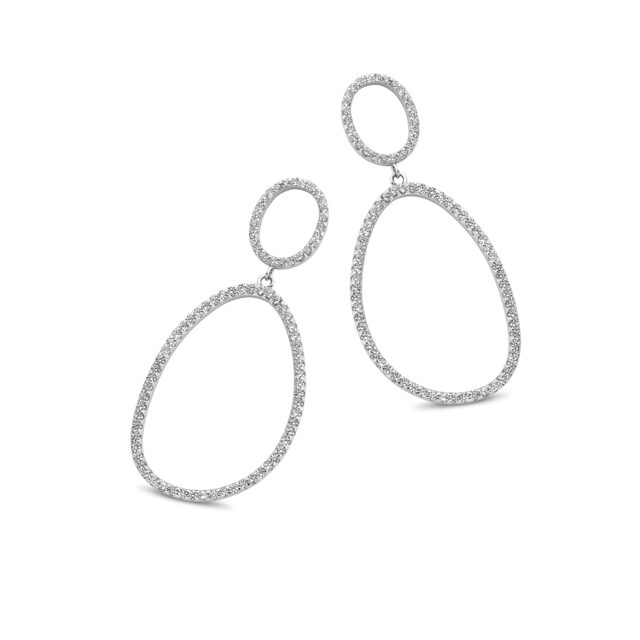 Naiomy oorring zilver zirconuim