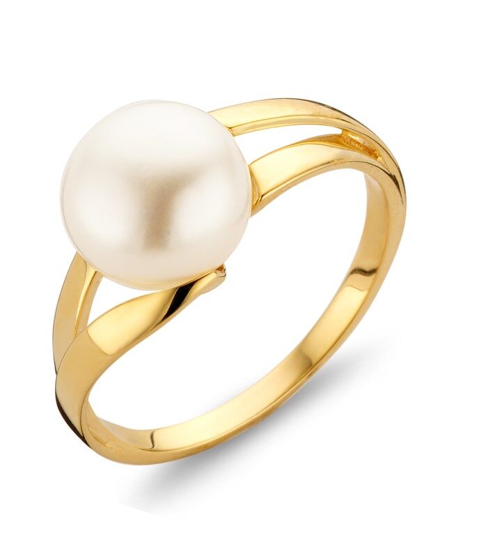 You and Me  Ring met parel geelgoud