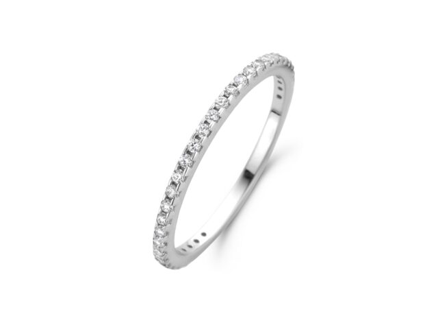 Y1335 You and Me Witgouden ring met zirconium