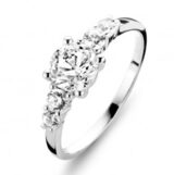 You and Me witgouden ring 18ct met zirconium