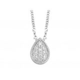 Y1232 hanger Wit goud 18ct briljanten 0.14ct LxB 9.2x6.6 mm