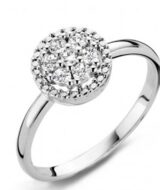 Y0860 You and Me Verlovingsring 18ct witgoud zirconium