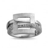 Emotions SR2908WB ring wit goud 18ct 0.050ct