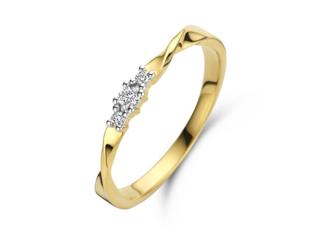 You and Me y1956  Ring geelgoud 18ct Briljant