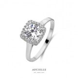 AR00027W  witgouden ring 18 ct zirconium