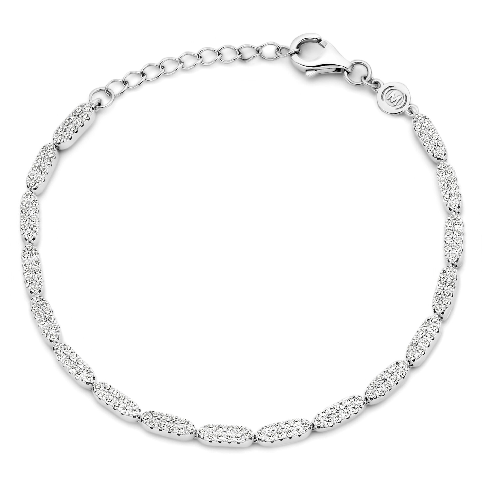 Naiomy armband zilver zirconuim 
