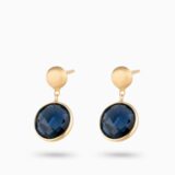 ITALO BOTTENE TINTA 18K YELLOW GOLD EARRING WITH QUARTZ