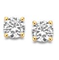 Naiomy oorringen zilver verguld geel met zirconium