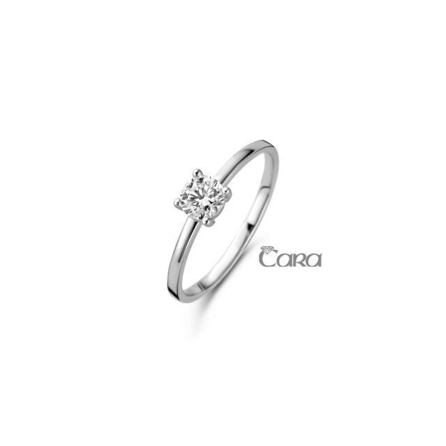 Cara Ring witgoud zirconium