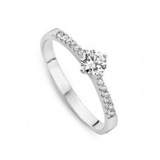 Gr3683 witgouden ring met briljanten 0.400ct