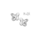 Orage Kids oorring vlinder zilver K2550