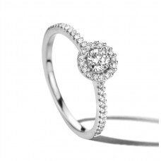 Y1447 You and Me witgouden ring 18ct briljanten 0.400ct 