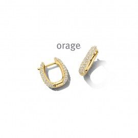 At148 creolen verguld geel zirconium 
