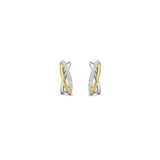 Naiomy oorringen zilver + verguld met zirconium